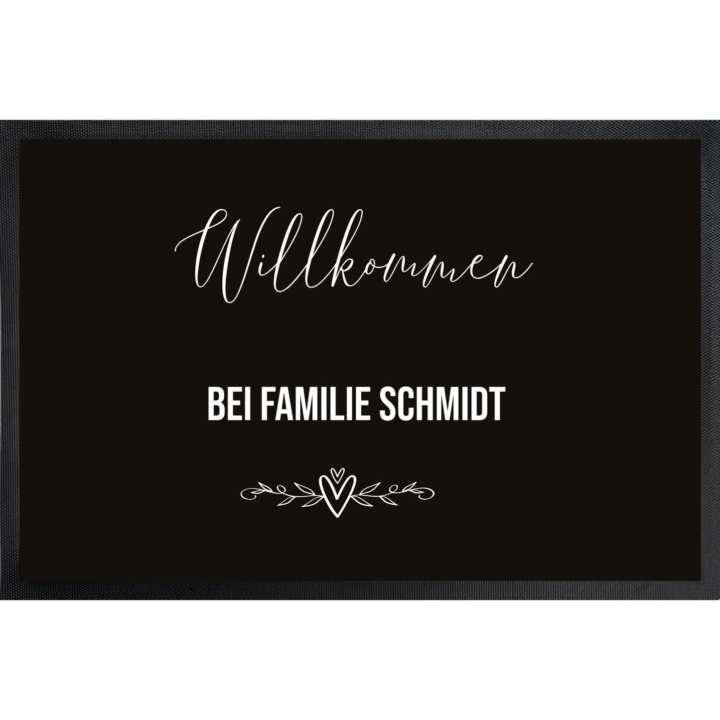 Willkommen bei ... - Fussmatte mit Trittrand