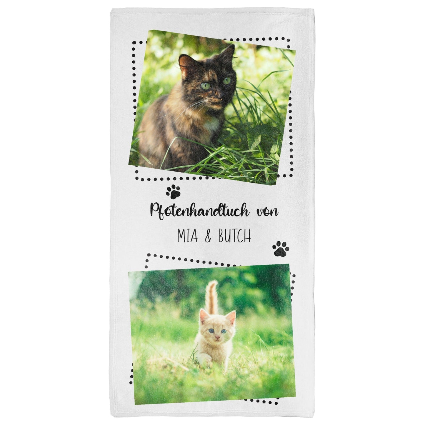 Collage - Tiere Fotohandtuch