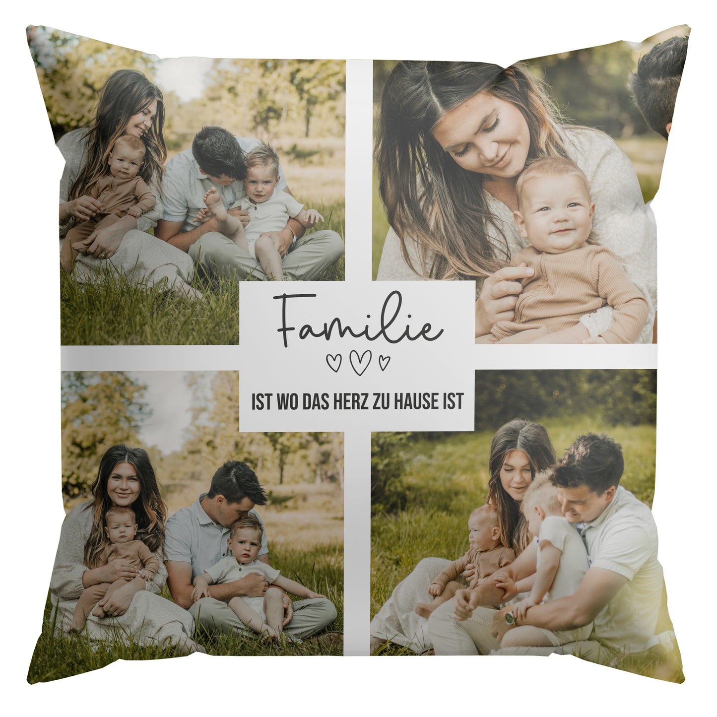 Collage - Familie Fotokissen