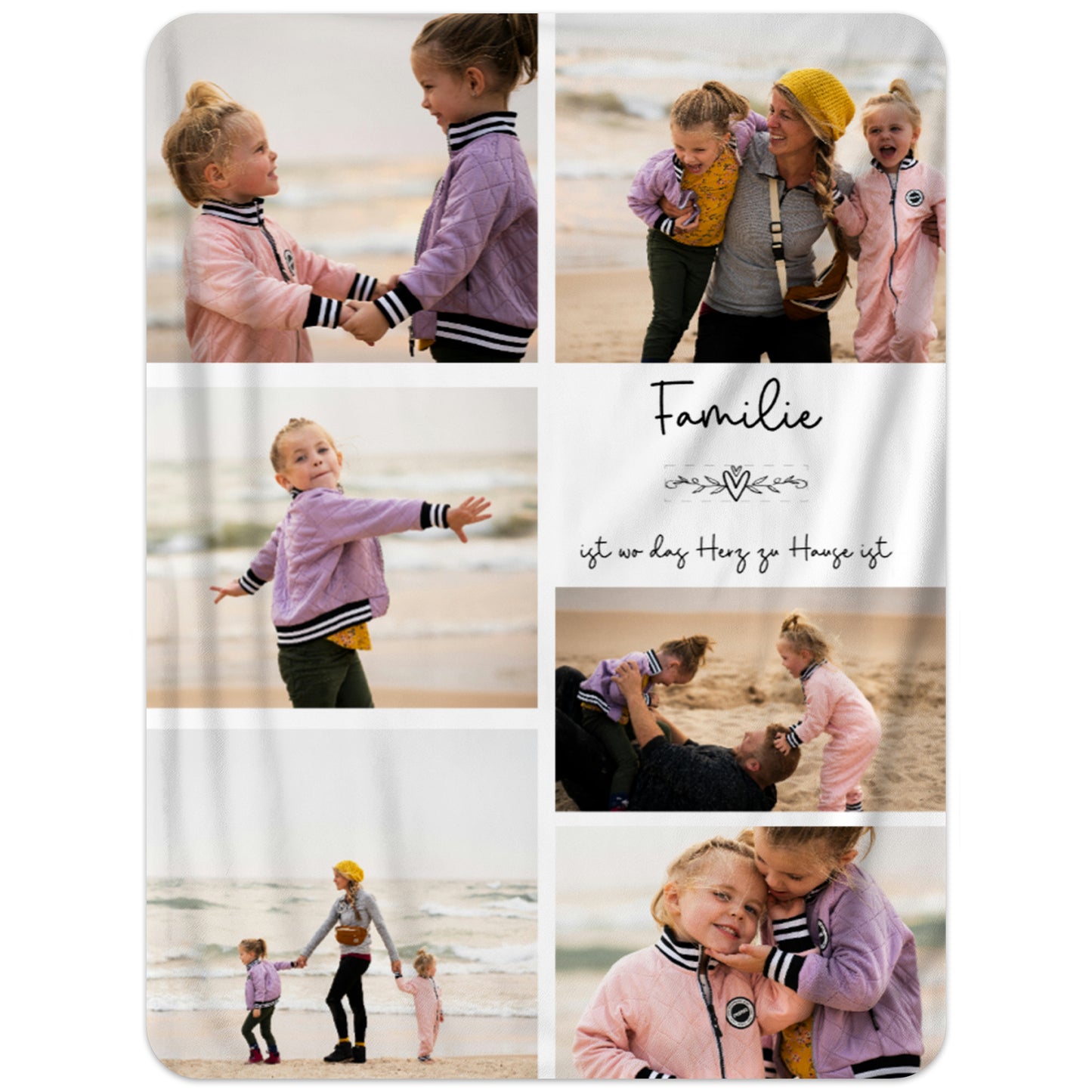 Collage - Familie Fotodecke
