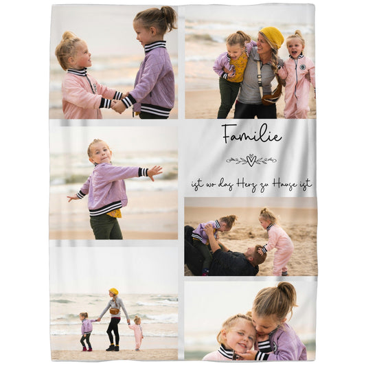 Collage - Familie Fotodecke