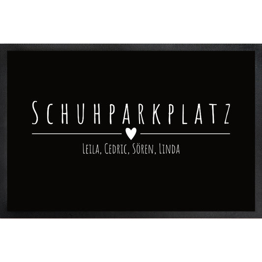 Schuhparkplatz - Fussmatte mit Trittrand
