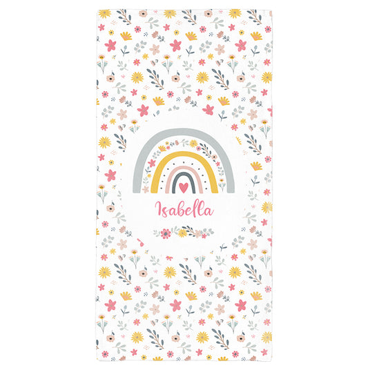 Regenbogen - personalisiertes Handtuch