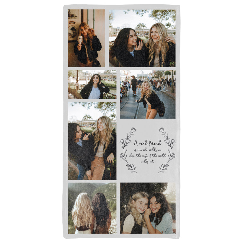 Collage - Friendship Fotohandtuch