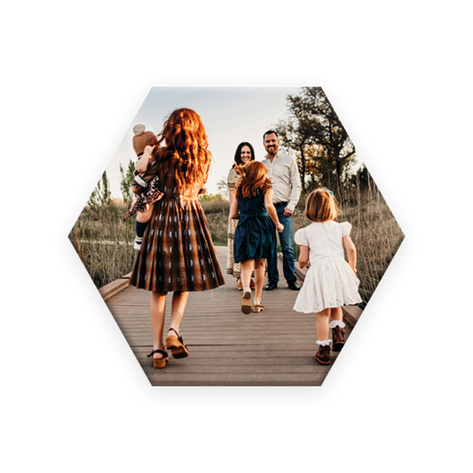 Fotokachel - Paloopix Pictiles - Fotowand gestalten - 1er Set - Hexagon 18 x 16 cm