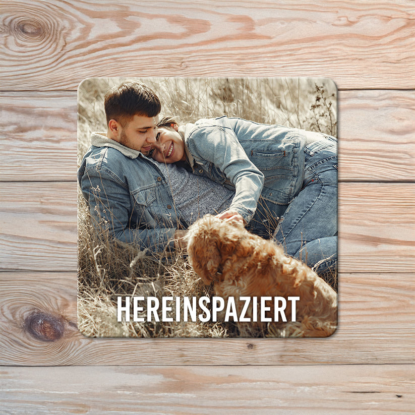 Türschild - Einzelfoto | Quadratisch