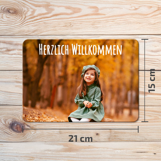 Türschild - Collage | Rechteckig