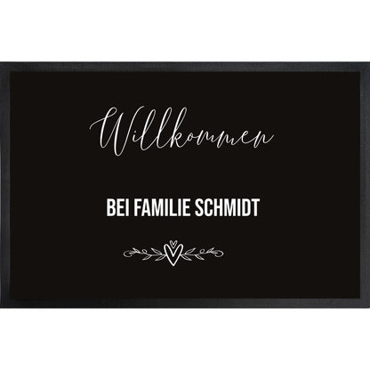 Willkommen bei  ... - Fussmatte mit Trittrand