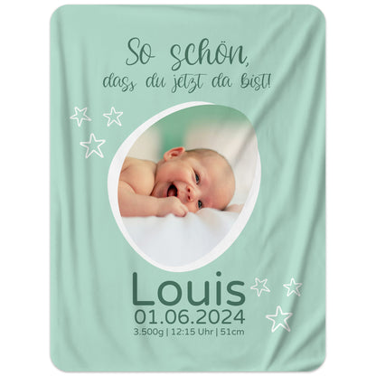 Collage - Baby Geburt Fotodecke