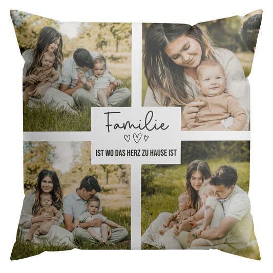 Collage - Familie Fotokissen