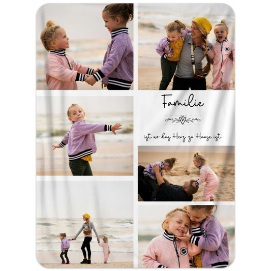 Collage - Familie Fotodecke