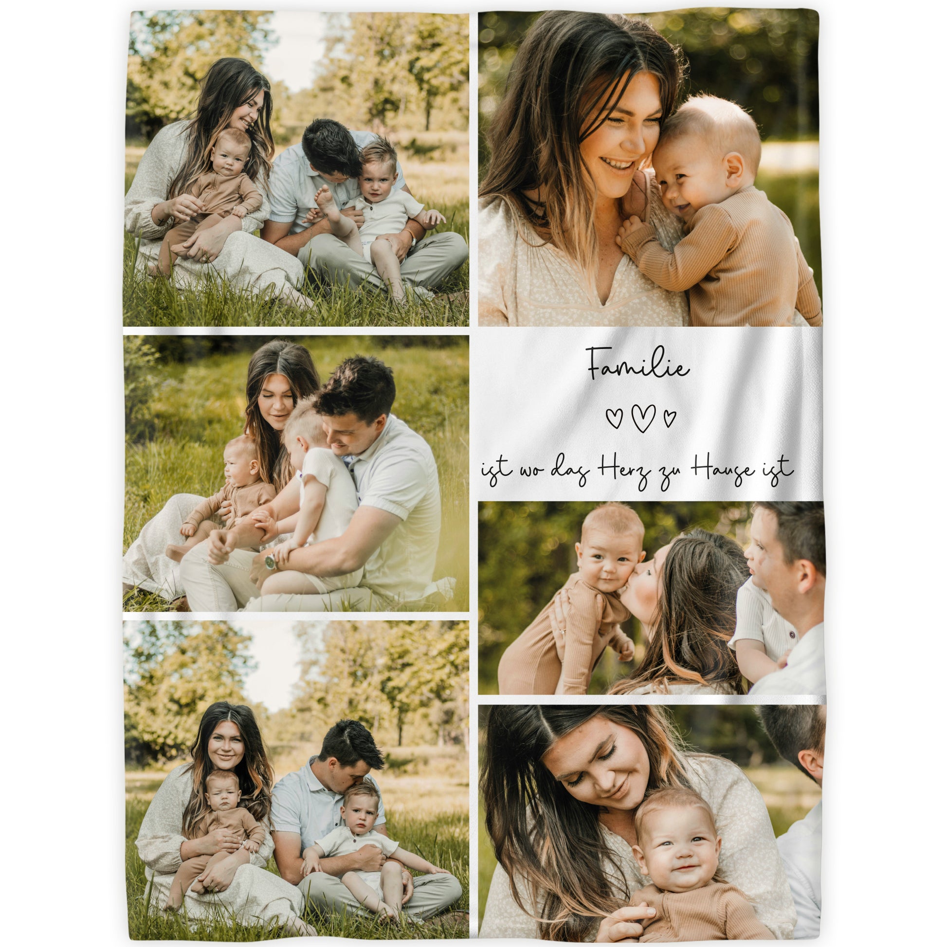 Collage - Familie Fotodecke