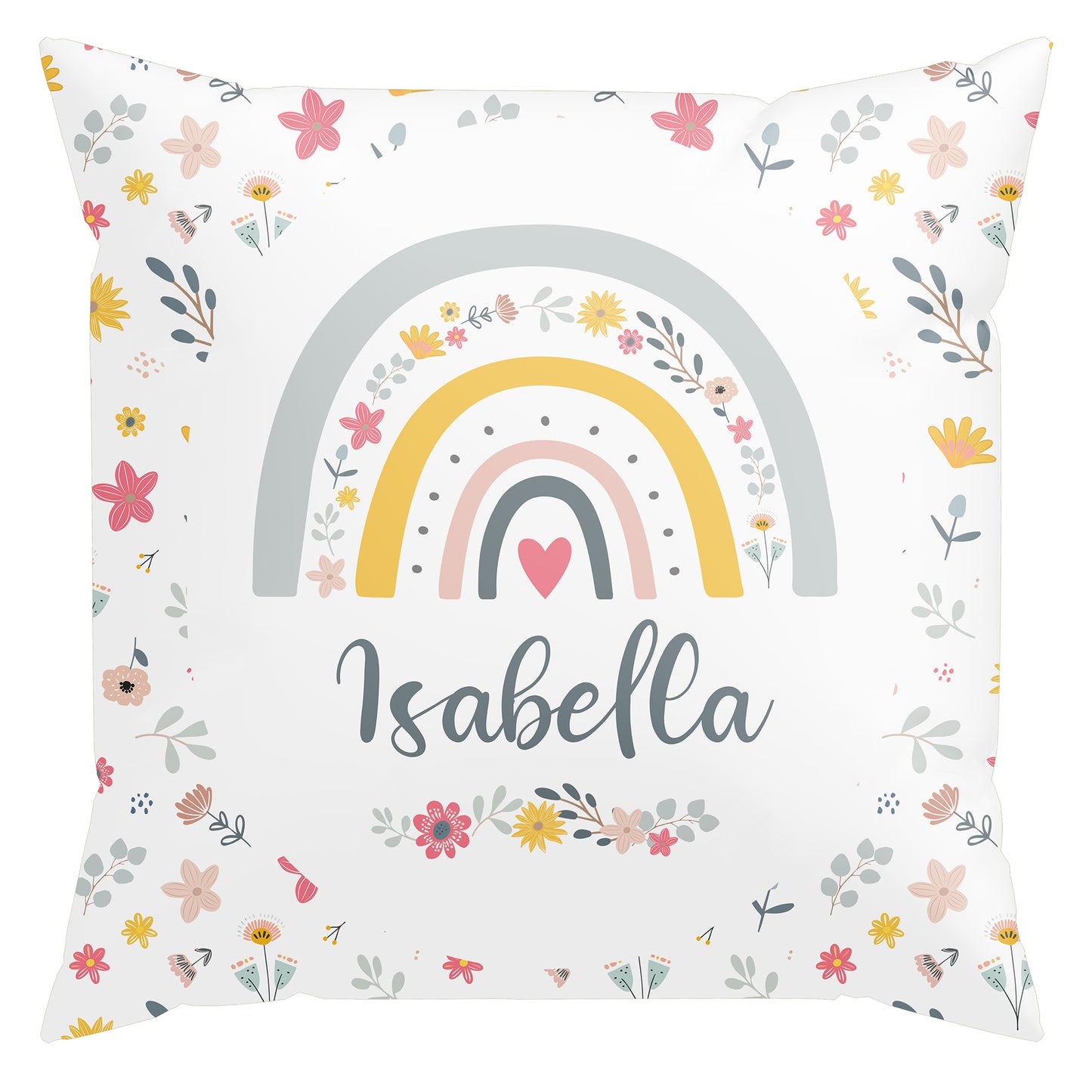 Regenbogen - personalisiertes Kissen