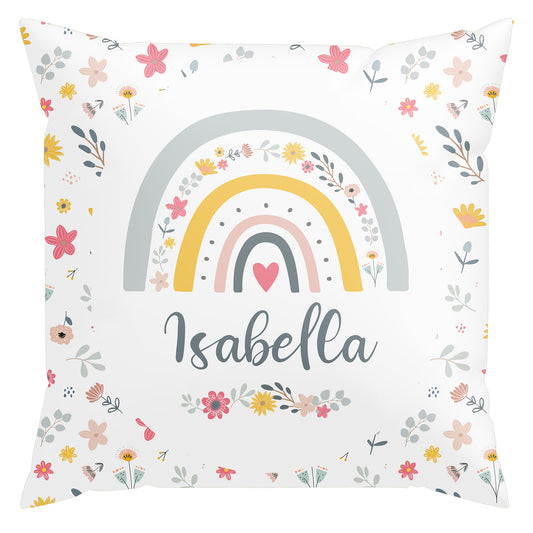 Regenbogen - personalisiertes Kissen