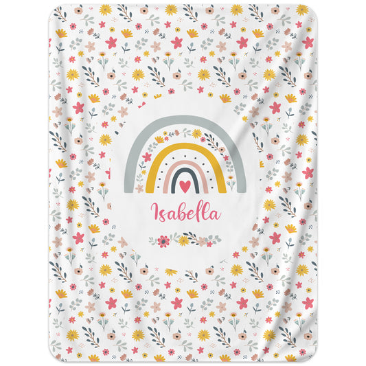 Regenbogen - personalisierte Kuscheldecke