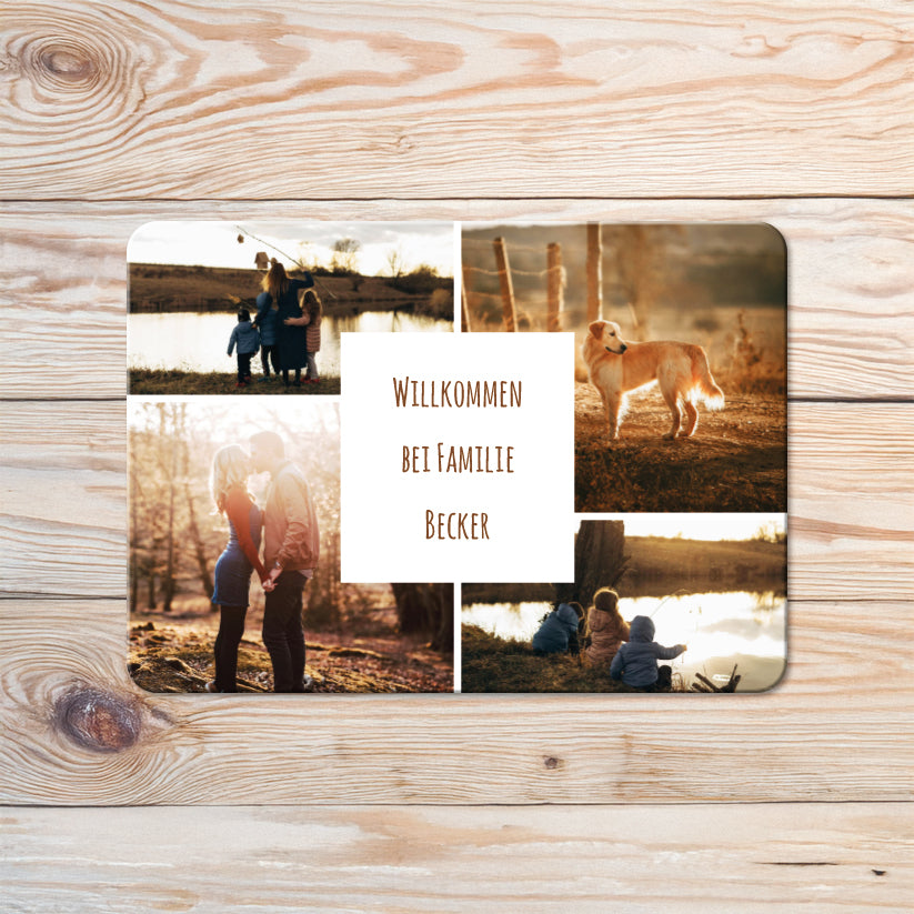 Türschild - Collage | Rechteckig