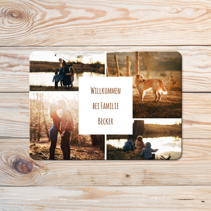 Türschild - Collage | Rechteckig