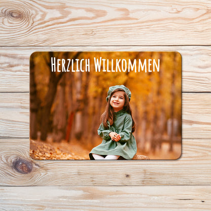 Türschild - Einzelfoto | Rechteckig