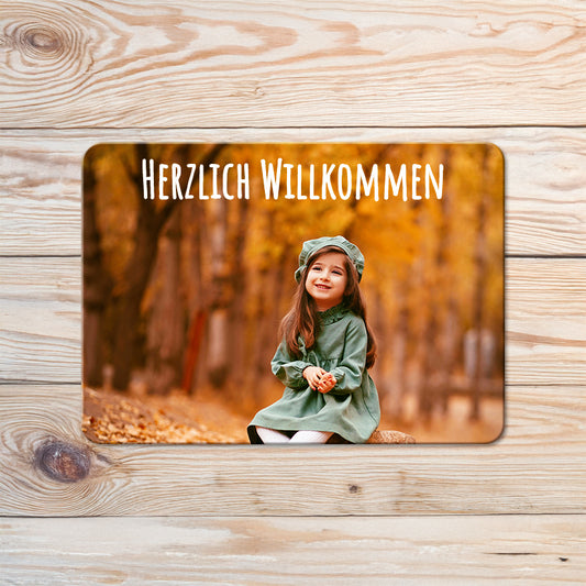 Türschild - Einzelfoto | Rechteckig