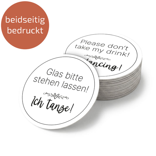 Bierdeckel | Untersetzer "Stehen lassen" - Rund 10,7cm