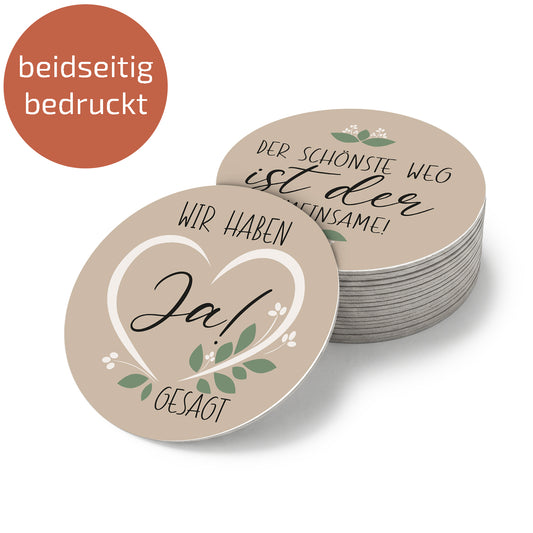 Bierdeckel | Untersetzer "Wir haben" - Rund 10,7 cm
