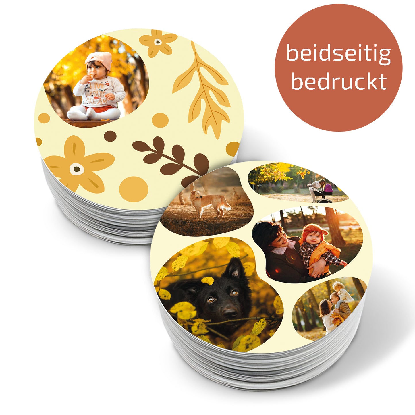 Bierdeckel | Untersetzer Collage - Rund 10,7cm
