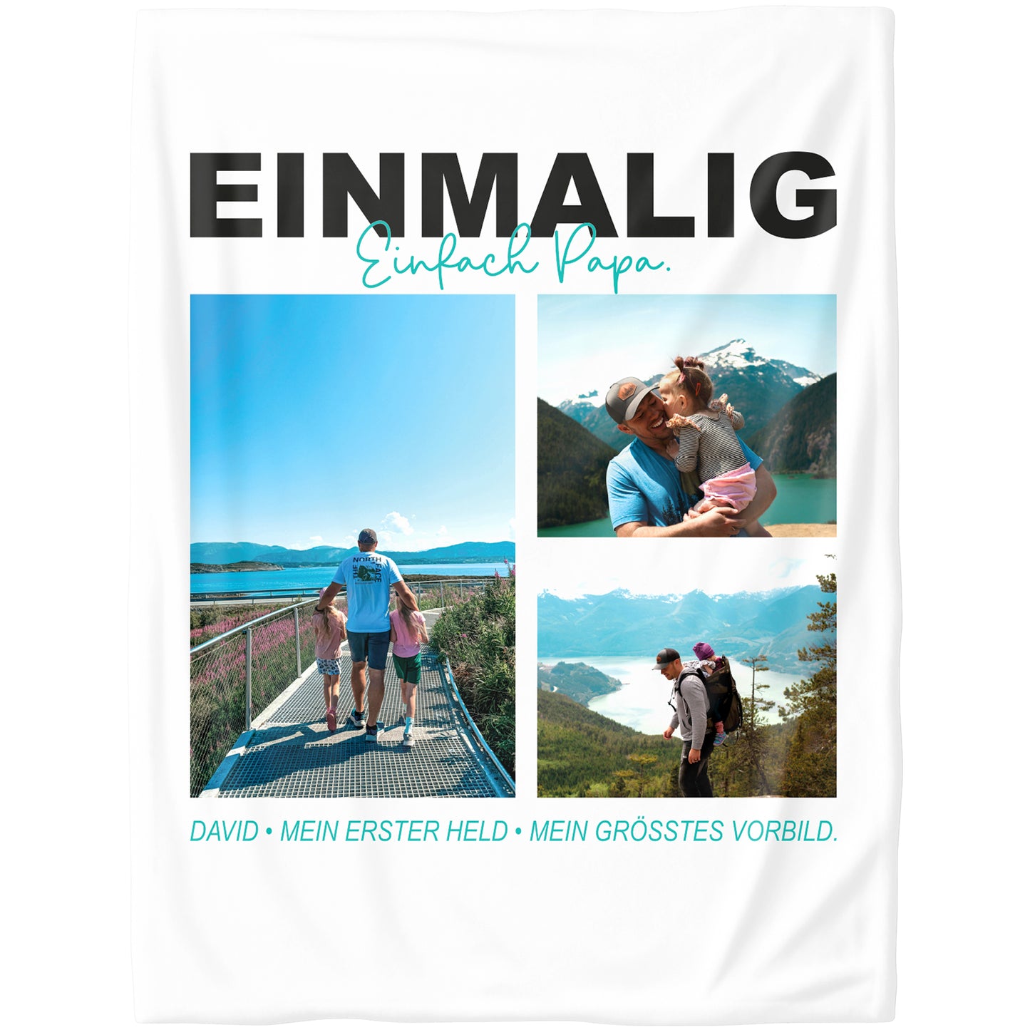 Collage - "Einmalig" Fotodecke