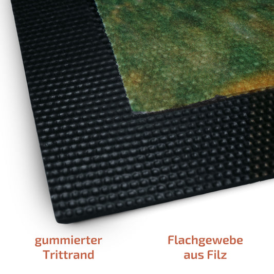 Willkommen bei  ... - Fussmatte mit Trittrand