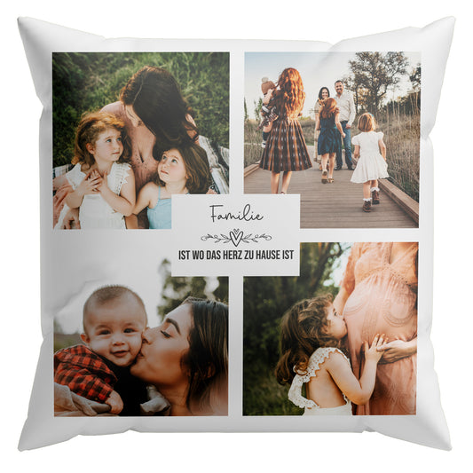 Collage - Familie Fotokissen