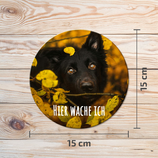 Türschild - Collage | Rund